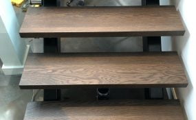 Sand and Refinish of Oak Stair Treads