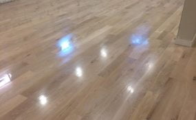 Sand and Refinish of Water Damaged Flooring